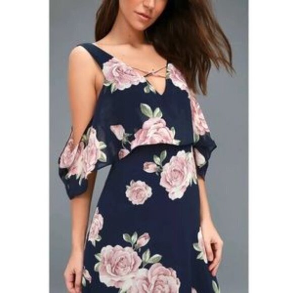 Lulus  The Very Thought of You Floral Print Maxi Dress - Picture 9 of 12